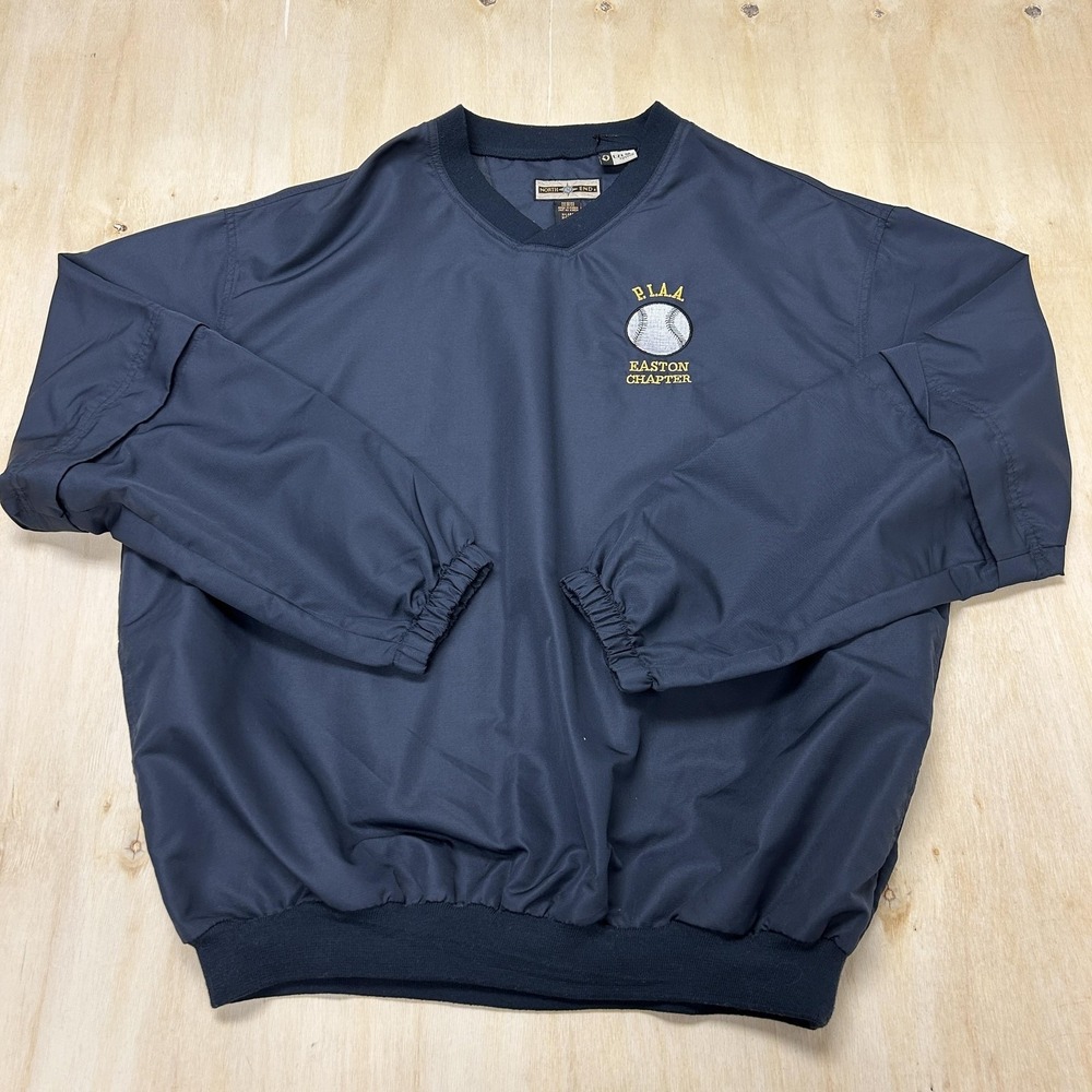 North End EZEM System Windbreaker Jacket Mens XL Blue Pullover PIAA Baseball